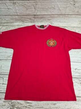 Manchester United Red Embroidered Top Size Medium